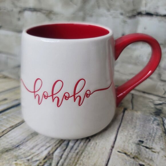 Winter Wonder Lane Home For The Holidays Christmas Mug hohoho Script Mug 3.75" - Picture 1 of 6
